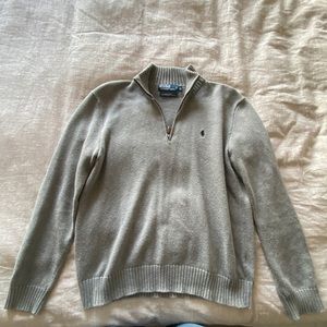 Ralph Lauren light grey men’s pullover - medium